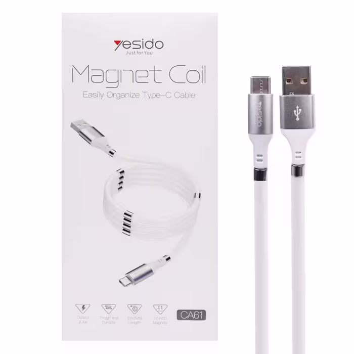 کابل تبدیل USB به USB-C یسیدو مدل CA-61 با طول 1 متر