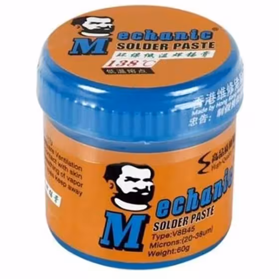 خمیر قلع مکانیک V5B45 دمای ذوب ( °138C ) 60 گرمی