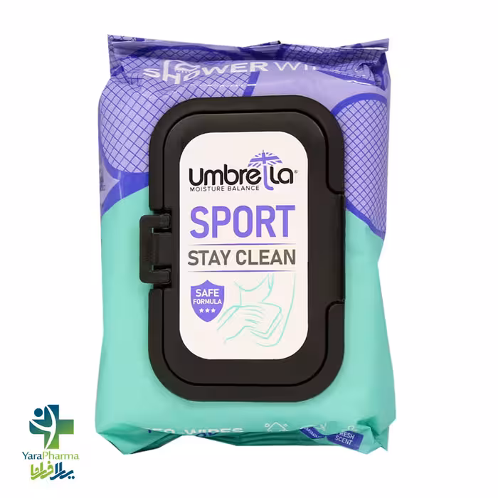 دستمال مرطوب خوشبو کننده بدن اسپورت آمبرلا 50 عدد