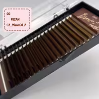 مژه 16 لاین قهوه ای چارم PECAN CC07MIX