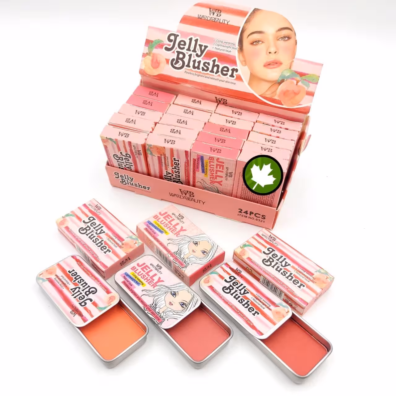 رژگونه درب کشویی واردا بیوتی کد 321 | فروش عمده