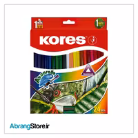 مداد آبرنگي 24 رنگ کورس ا Kores Watercolor Pencil