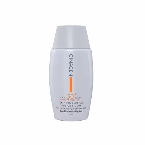 کرم ضد آفتاب بی رنگ ژیناژن SPF 50 برای پوست چرب و مختلط (50 میل)