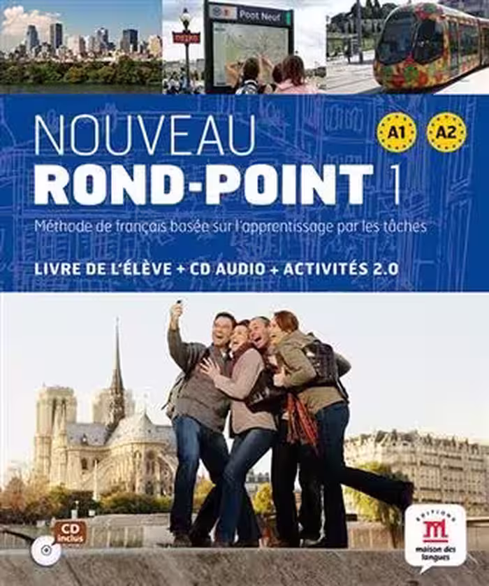 کتاب زبان فرانسوی روند پوینت Nouveau Rond-Point 1   Cahier