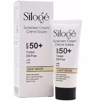 کرم ضدآفتاب فاقد چربی SPF50 رنگ بژ روشن سیلوژه 40 میلی لیتر | Siloge SPF50 Sunscreen For Oily Skin Cream 40 ml