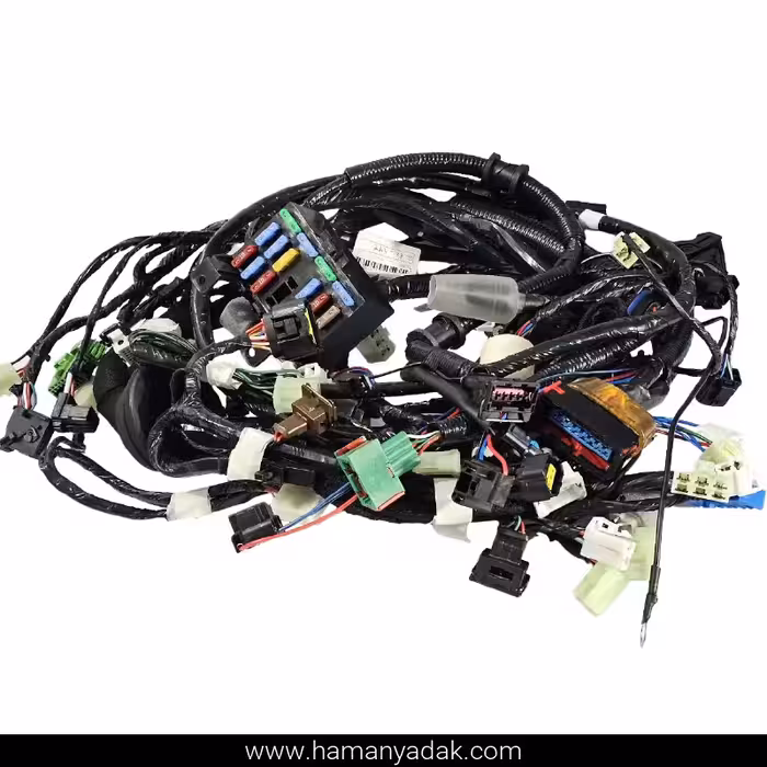 دسته سیم موتور ساژم پراید فن تک دور یگانه (کد M13NI67020) برند دناکو