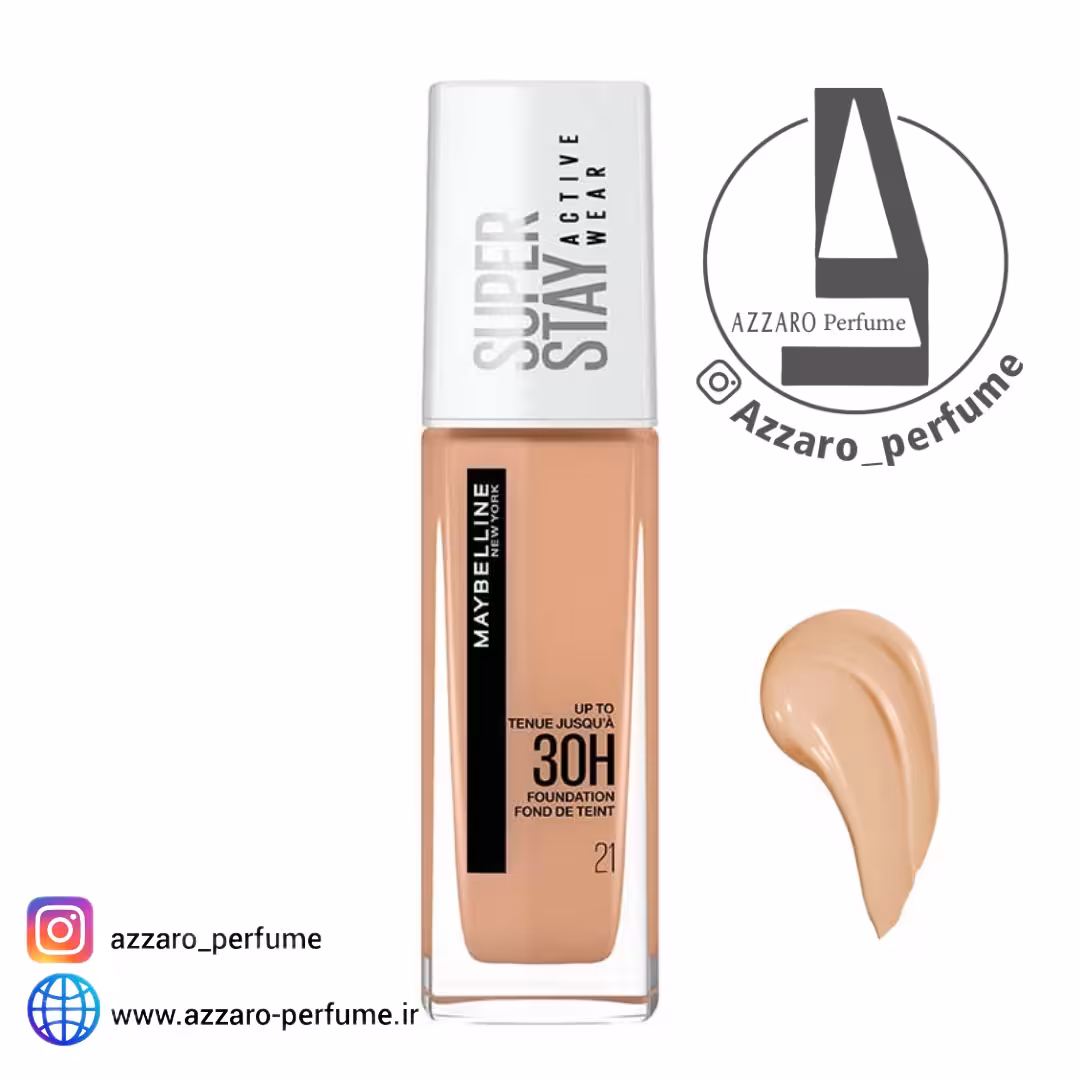 کرم پودر 30 ساعته میبلین مدل Super Stay شماره 21 حجم 30 میل