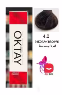 رنگ مو اکتای سری Natural (طبیعی) شماره 4.0، رنگ قهوه‌ای متوسط