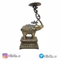 مجسمه و جاشمعی فیل برنزی