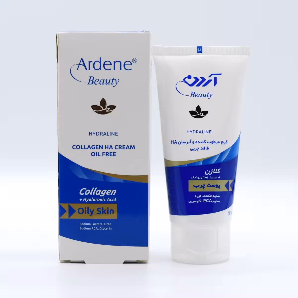 کرم مرطوب کننده HA کلاژن پوست چرب آردن بیوتی 50 میل