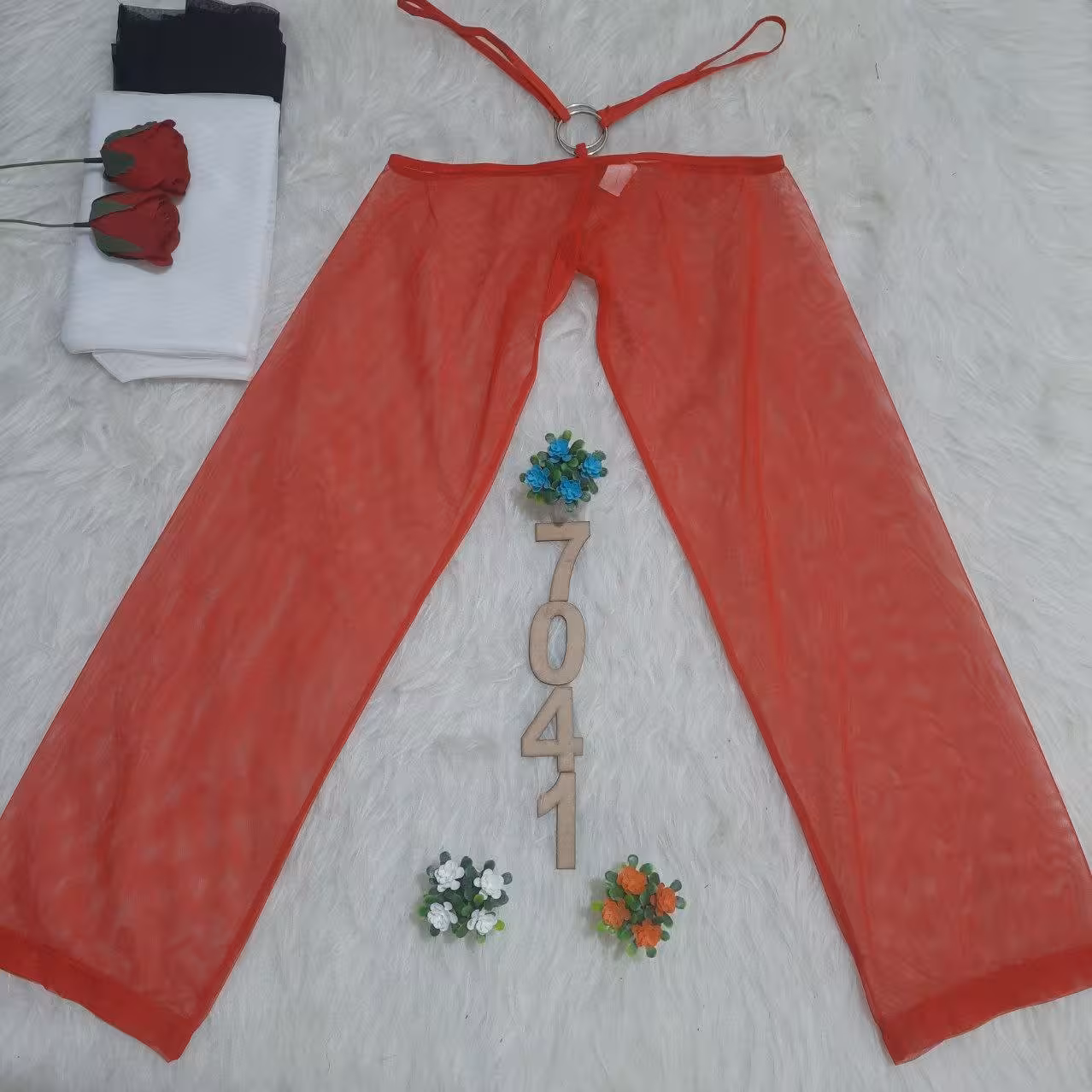 کد 7041 شلوار حریر بدن نما