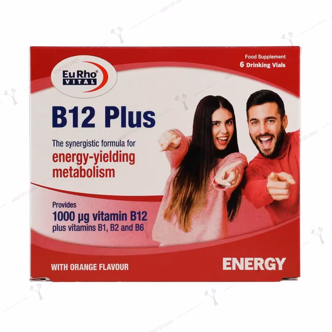 ویال خوراکی ویتامین B12 پلاس یوروویتال 6 عددی