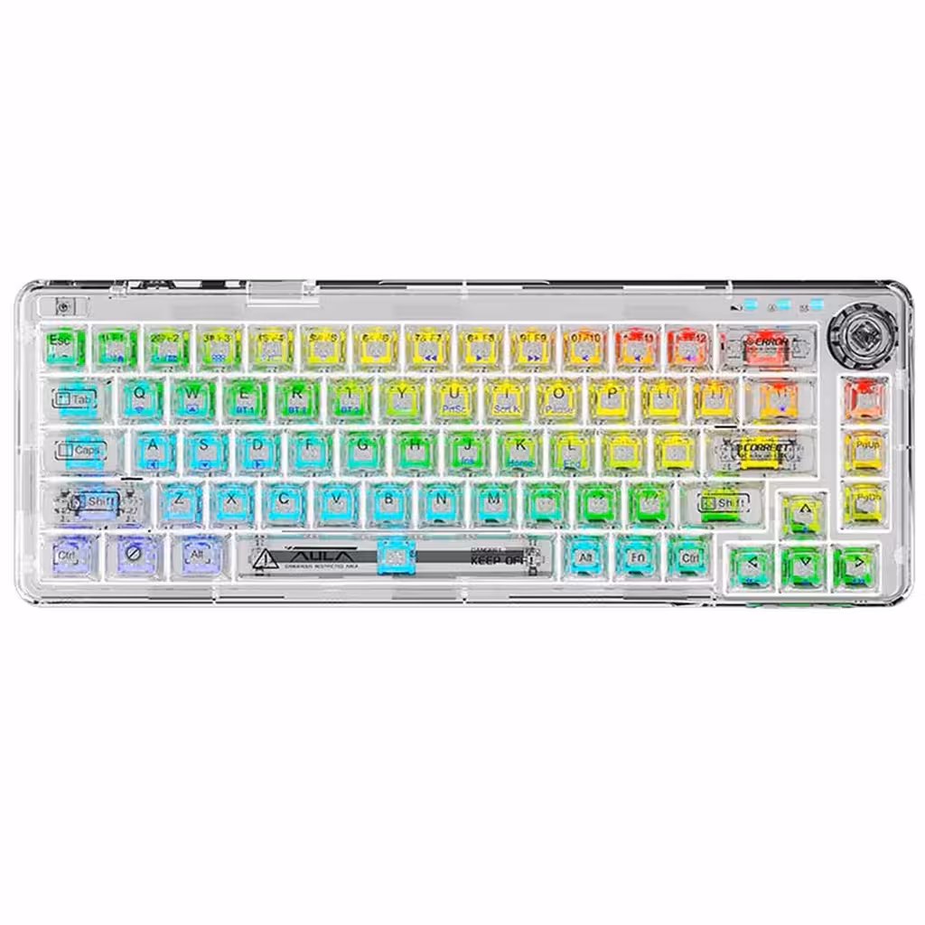 کیبورد بی سیم شارژی گیمینگ AULA F68