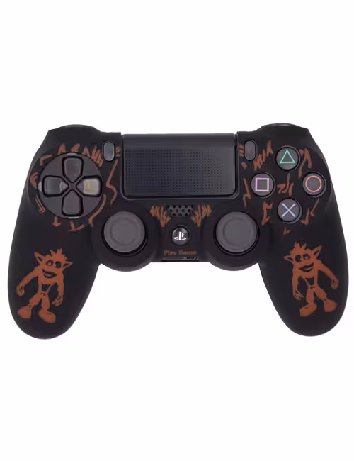روکش محافظ دسته PS4 لیزری مشکی قرمز طرح کراش