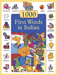 دیکشنری هزار کلمه ایتالیایی همراه با عنوان 1000 first words in Italian