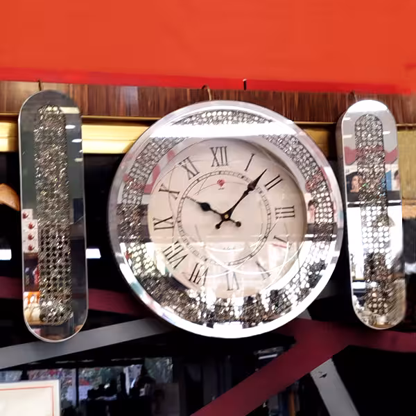 ساعت دیواری نقره ای روبی ترکیه Ruby