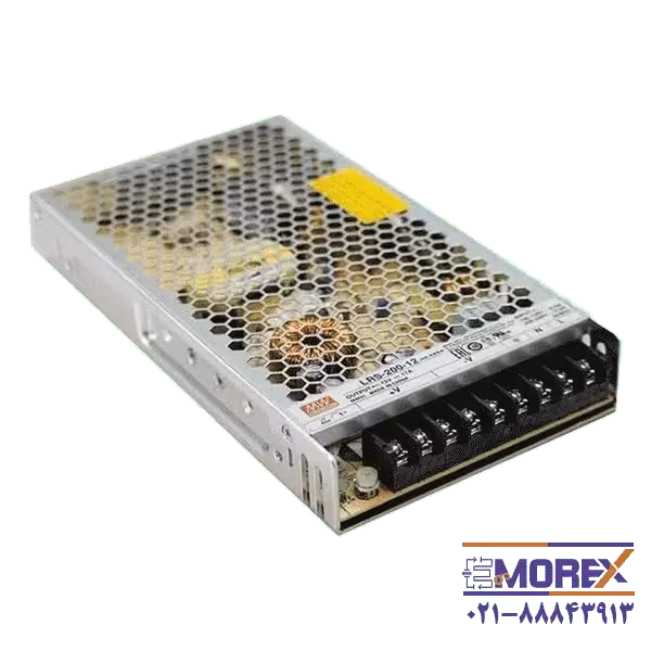 منبع تغذیه 12 ولت 17 آمپر مینول | MEAN WELL مدل LRS-200-12
