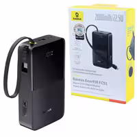 پاور بانک فست شارژ باسئوس مدل EnerFill FC51 Bipow2 Pro E00277 PD QC3.0 20W ظرفیت 20000 میلی آمپر ساعت