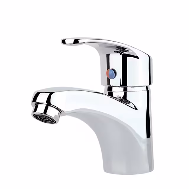 شیر روشویی راسان مدل هلیا کروم