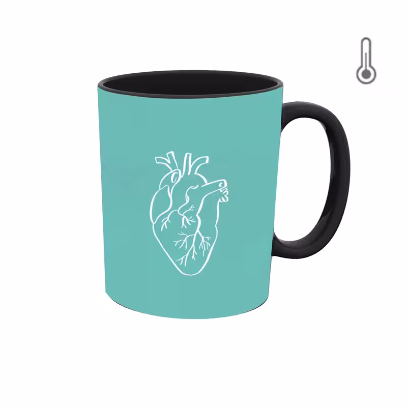 خرید ماگ-لیوان حرارتی  گرافیکی قلب انسان