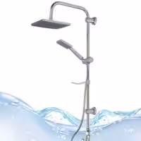 علم دوش 2کاره رسوبگیر اتومات کروم مات