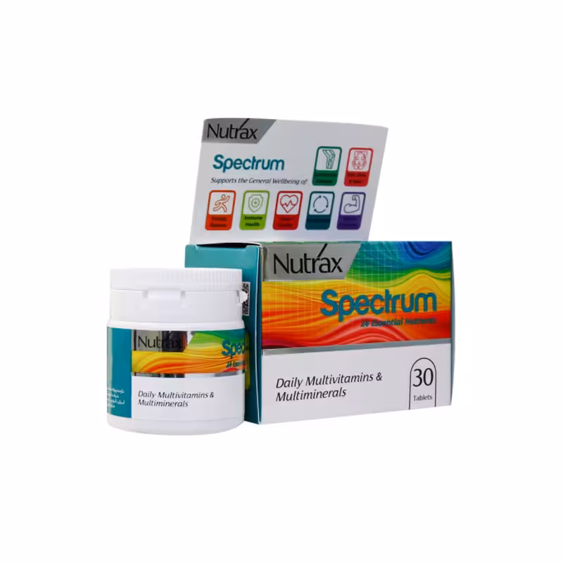 قرص مولتی ویتامین و مینرال روزانه اسپکتروم نوتراکس 30عددی