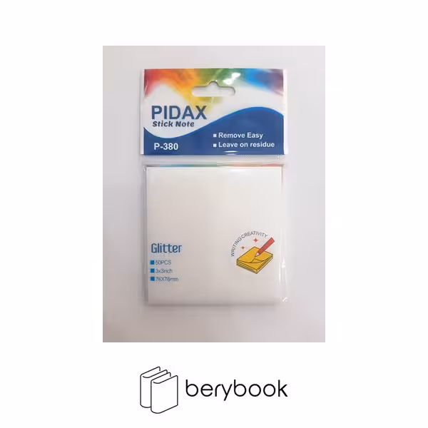 PIDAX / پیداکس / پست ایت / اکلیلی / سفید / 76*76 / p-380