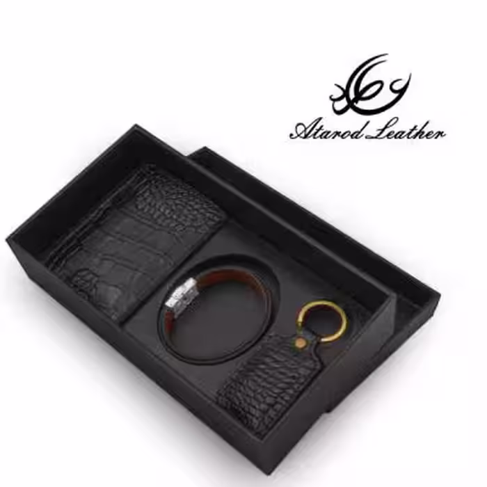 ست هدیه چرم عطارد مدل چرم طبیعی کد A109