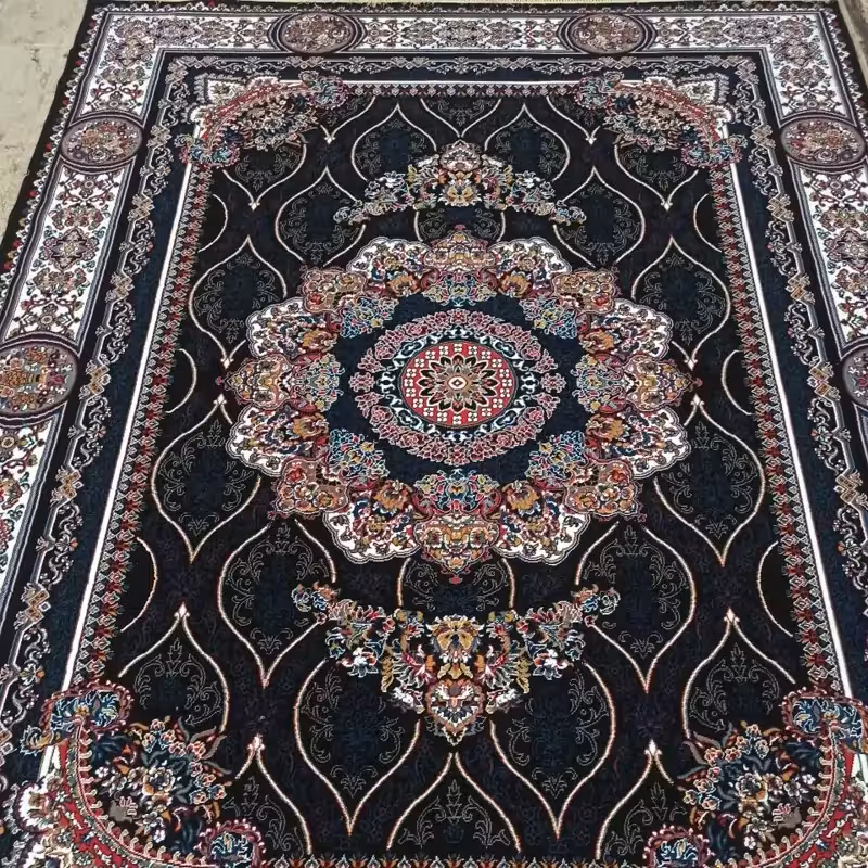 فرش 12متری ماشینی کاشان 440شانه نقشه سپهر(ارسال رایگان)