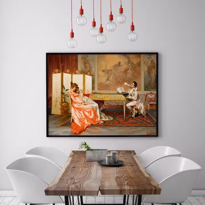 تابلو مخمل فرانسوی کد P102