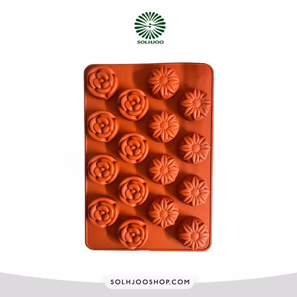 قالب سیلیکونی حلوا رز و آفتابگردان