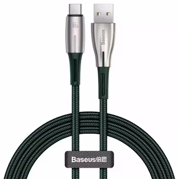 کابل تبدیل USB به USB-C باسئوس مدل Water Drop-shaped Lamp SuperCharge 66W طول 2 متر