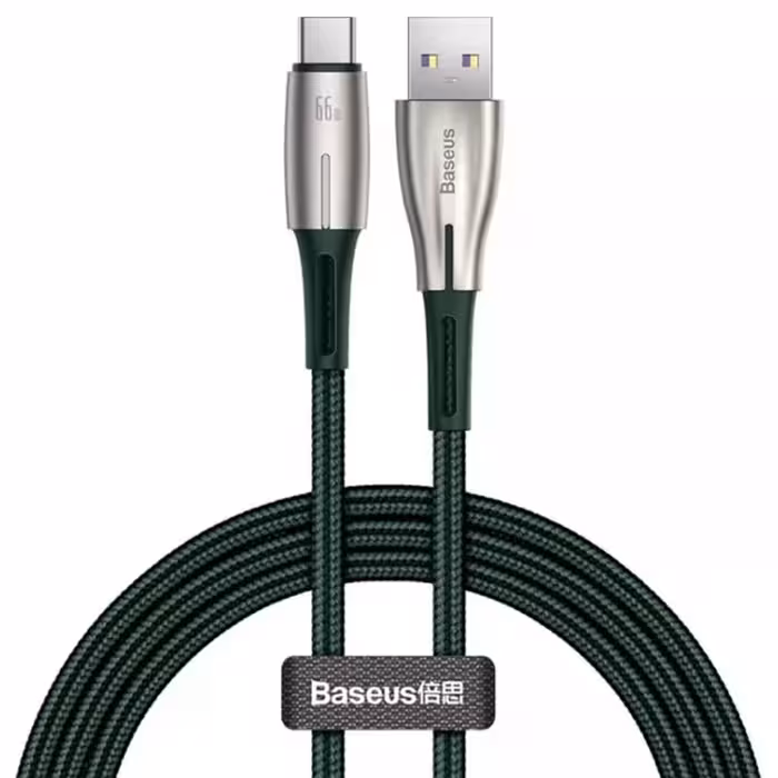 کابل تبدیل USB به USB-C باسئوس مدل Water Drop-shaped Lamp SuperCharge 66W طول 2 متر