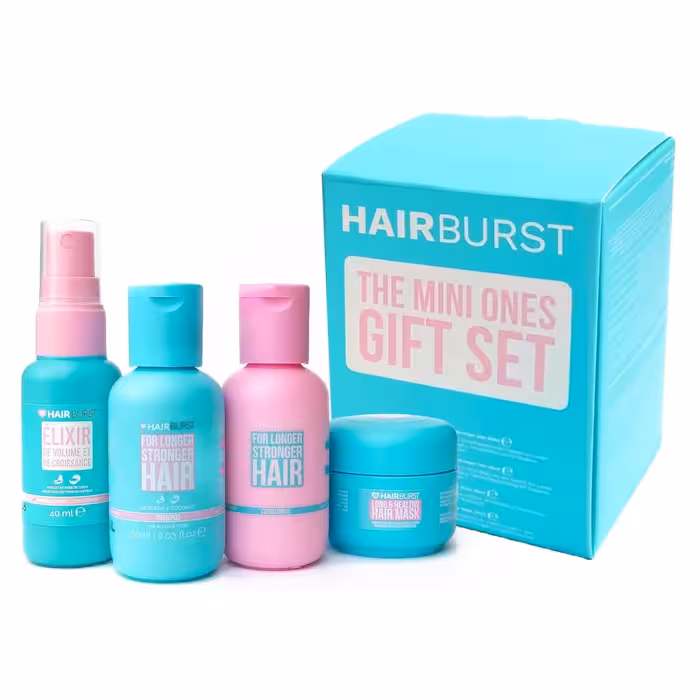 پک هدیه مسافرتی هیربرست – شامل شامپو، نرم‌کننده، ماسک تقویتی و اسپری حجم‌دهنده