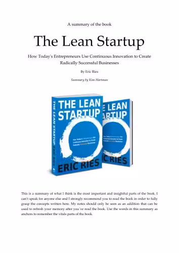 خرید و دانلود نسخه کامل کتاب The Lean Startup A Summary of the book