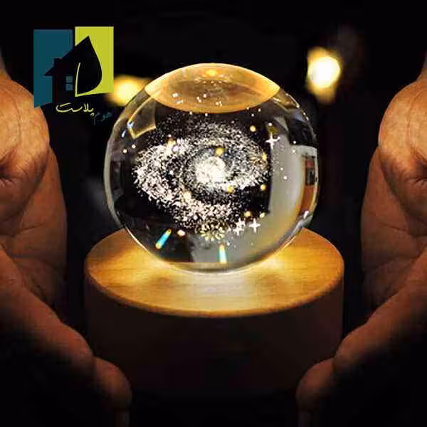 مینی چراغ خواب مدل گوی شیشه ای 3D