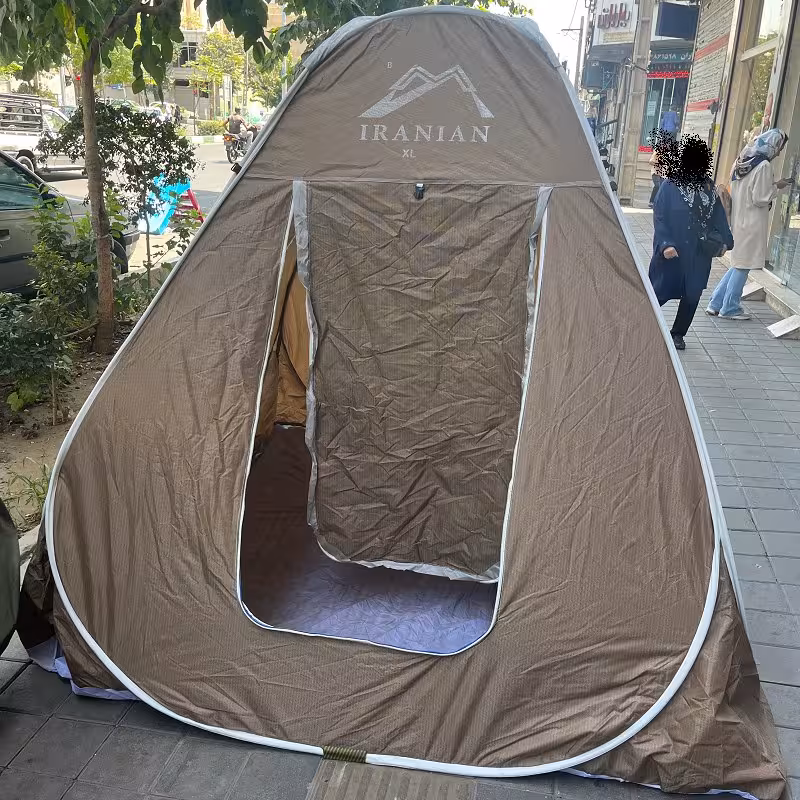 چادر مسافرتی8نفره فنری مدل برنو سفارشی  کیفیت بالا  ماشین افرود کمپ گردش کد113