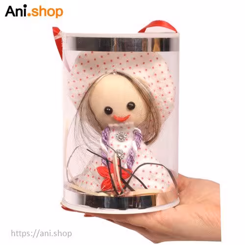 باکس طلقی استوانه ای عروسک رومی خندان خجالتی