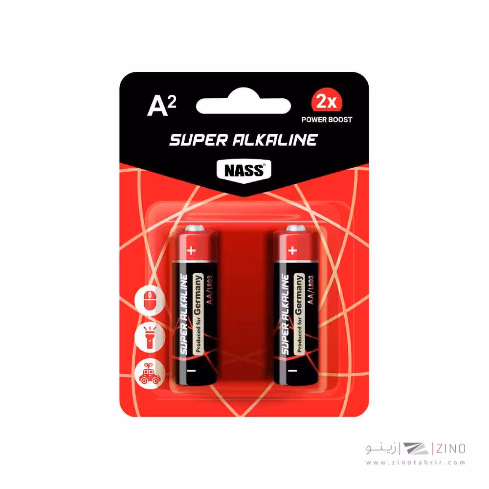 باتری قلمی سوپر آلکالاین2عددی ناس کد507