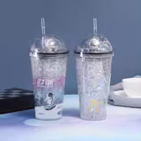ماگ اسموتی دوجداره چراغدار طرح فضانورد