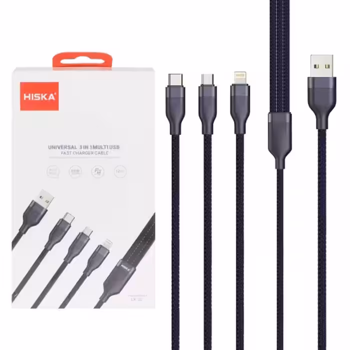 کابل تبدیل شارژ چهار کاره هیسکا مدل LX-32