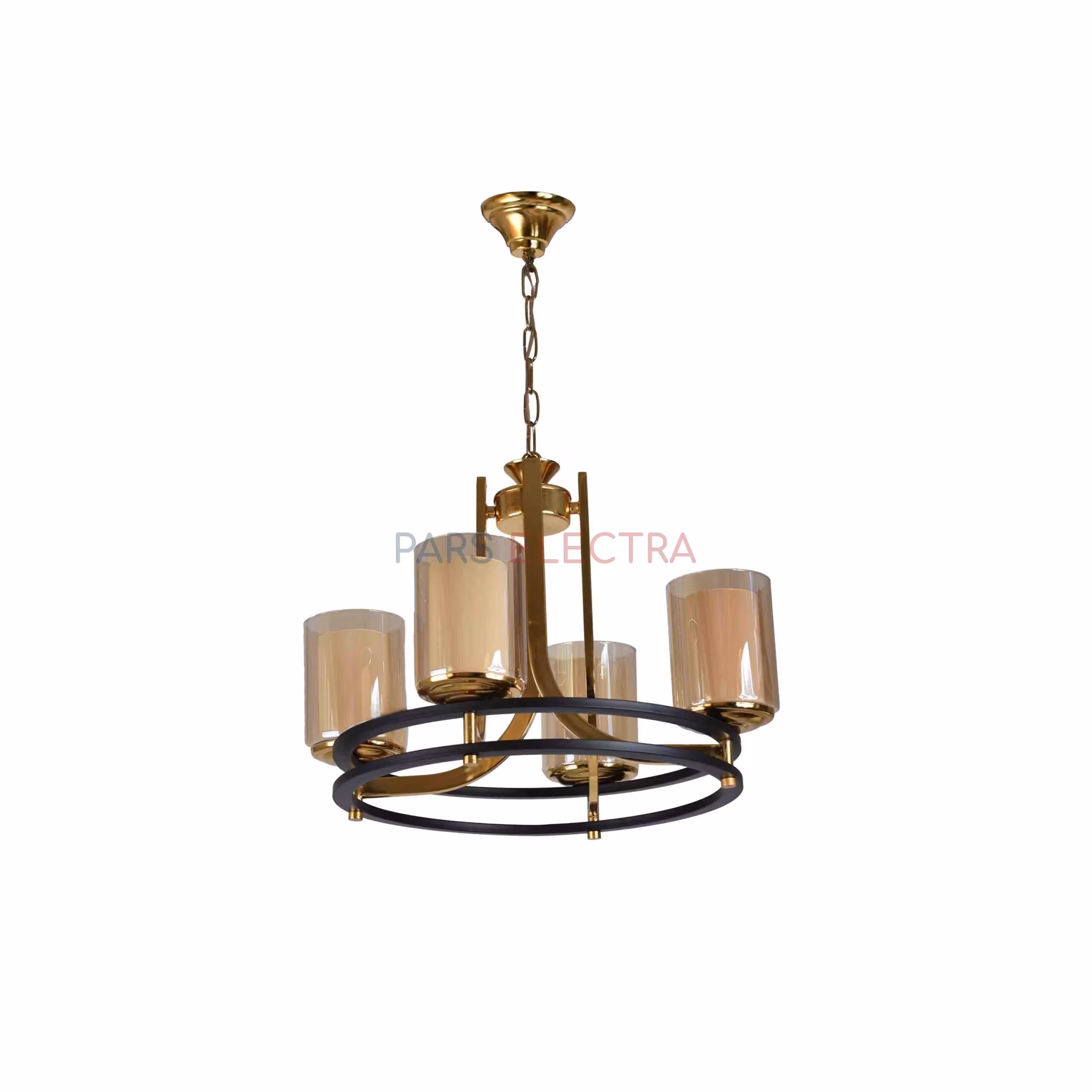 لوستر 4 شعله حباب خارجی ابکاری 7728/4 (MH)