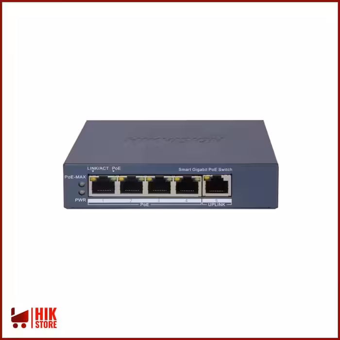 سوئیچ 4 پورت POE هایک‌ویژن مدل DS-3E1505P-EI