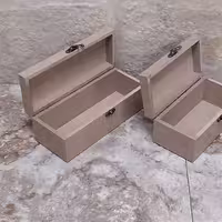 جعبه چوبی ساده سایز بزرگ  خام و بدون رنگ مناسب هدیه و نظم دهی وسایل  رنگاچوب