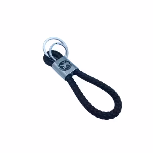 جا سوئیچی بند چرمی طرح پژو مشکی