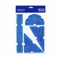 خط کش ژله ای آریا بسته 4 عددی