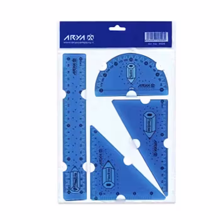 خط کش ژله ای آریا بسته 4 عددی