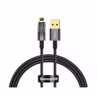 کابل شارژ USB to iP باسئوس مدل Explorer Series Auto Power-Off با طول 2 متر 2.4 آمپر