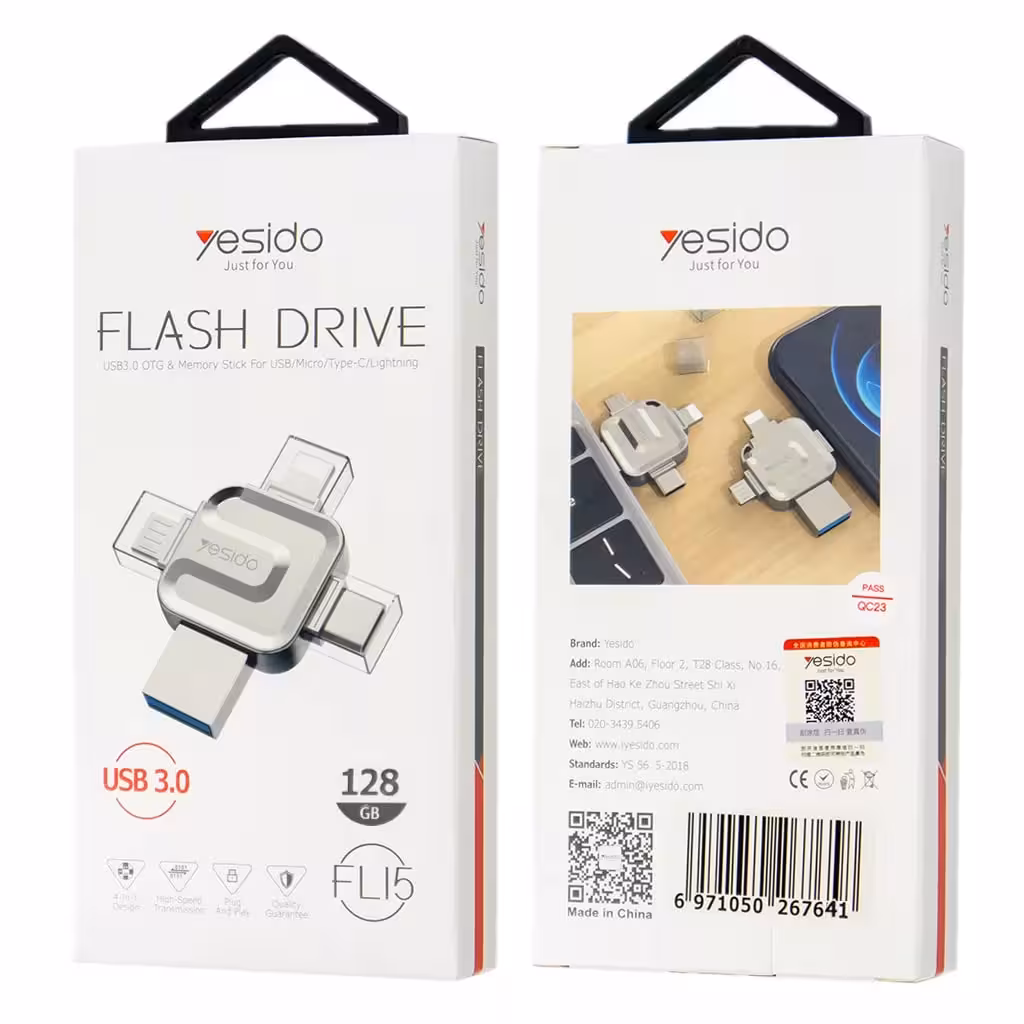 فلش مموری یسیدو مدل FL15 ظرفیت 128 گیگابایت
