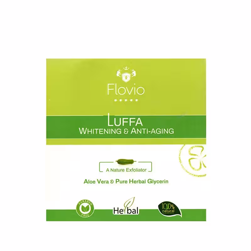 صابون روشن کننده و ضد پیری لوفا فلویو دارای آلوئه ورا